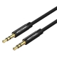 Кабель Vention Fabric Braided 3.5mm Male to Male Audio Cable 1.5M Black Metal Type (BAGBG)