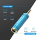 Адаптер Vention 3.5mm Male to 6.35mm Female Audio Adapter Blue Aluminum Alloy Type (VAB-S04-L)