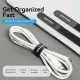 Стяжка для кабелів Vention Hook & Loop Cable Tie 180mm x 12mm Black (KAOB0)