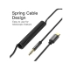 Кабель Перехідник Vention Type-C to 3.5mm Male Spring Audio Cable 1M Black Metal Type (BGABF)