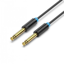 Кабель Vention 6.35mm TS Male to Male Audio Cable 3M Black (BAABI)