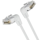 Кабель Vention Cat6A UTP Rotate Right Angle Ethernet Patch Cable 0.5M White Slim Type