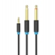 Кабель Vention 3.5mm TRS Male to Dual 6.35mm Male Audio Cable 1.5M Black (BACBG)