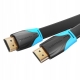 Кабель Vention Flat HDMI v2.0 Cable Плоский 1M Black (VAA-B02-L100)