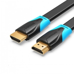 Кабель Vention Flat HDMI v2.0 Cable Плоский 2M Black (VAA-B02-L200)