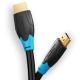 Кабель Vention Flat HDMI v2.0 Cable Плоский 5M Black (VAA-B02-L500)
