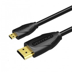 Кабель Vention Micro HDMI-HDMI 4K Cable 3M Black (VAA-D03-B300)