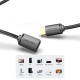 Кабель Подовжувач Vention HDMI-A Male to HDMI-A Female 4K HD Cable PVC Type 1.5M Black (AHCBG)