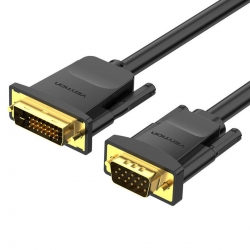 Кабель Vention DVI(24+1) to VGA Cable 1.5M Black (EABBG)
