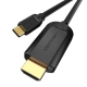 Кабель Vention Type-C to HDMI 4K 30Hz Cable 1.5M Black (CGUBG)