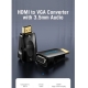 Перехідник Vention HDMI to VGA Converter 1080P with 3.5MM Audio (AIDB0)