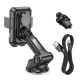 Тримач для мобiльного з БЗП HOCO HW9 Climber smart wireless charging car holder Black Gray