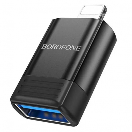 Адаптер BOROFONE BV18 iP male to USB female USB2.0 adapter Black