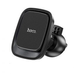 Тримач для мобільного HOCO CA115 Blue Shark air outlet magnetic car holder Black Metal Gray
