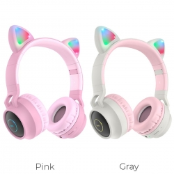 Навушники HOCO W27 Cat ear wireless headphones Grey