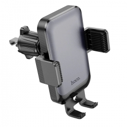 Тримач для мобільного HOCO H26 Rock push-type car holder(air outlet Black gray