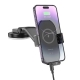 Тримач для мобільного з БЗП BOROFONE BH206 Rusher infrared wireless fast charging car holder(center console) Black