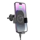Тримач для мобільного з БЗП BOROFONE BH205 Rusher infrared wireless fast charging car holder(air outlet) Black