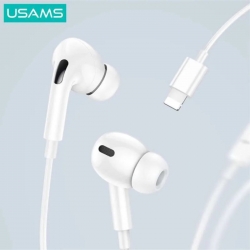 Навушники Usams US-SJ621 EP-41 MAX Lightning In-Ear Earphone 1.2m white