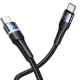 Кабель Usams US-SJ537 U76  Type-C to Type-C PD 100W Fast Charging & Data Cable 1.2m Black