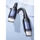 Кабель Usams US-SJ521 U71 Type-C to Lightning 20W PD Fast Charging & Data Cable 1.2m Black