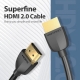 Кабель Тонкий HDMI Vention Slim Portable HDMI 2,0 - 1M. Black