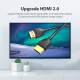 Кабель Тонкий HDMI Vention Slim Portable HDMI 2,0 - 1.5M. Black