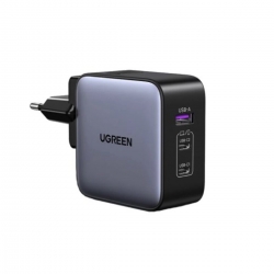 Зарядний пристрій UGREEN CD296 GaN 65W Fast Charger (3-Port)(UGR-90409)