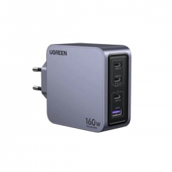 Зарядний пристрій UGREEN X763 Nexode Pro 160W 4-Port GaN Fast Charger Set EU(UGR-25877)