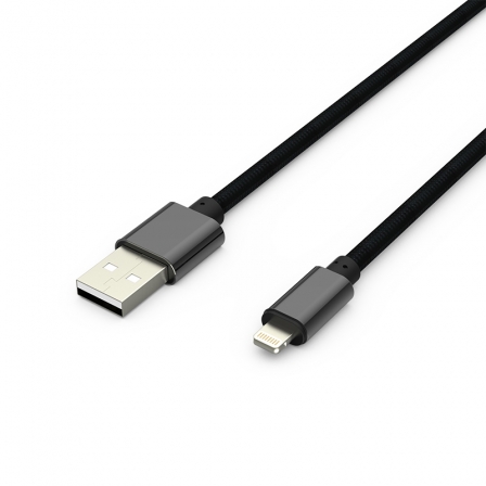 Кабель Metal USB - Apple Lightning 2А Black
