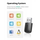 WI-FI-адаптер UGREEN CM448 AC650 11ac Dual-Band Wireless USB Adapter(UGR-20204)