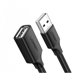Кабель UGREEN US103 USB 2.0 A Male to A Female Cable 1m (Black)(UGR-10314)