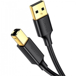 Кабель UGREEN US135 USB 2.0 AM to BM Print Cable 1m (Black)