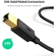 Кабель UGREEN US135 USB 2.0 AM to BM Print Cable 1m (Black)