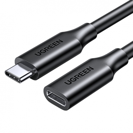 Кабель UGREEN US353 USB-C/M to USB-C/F Gen2 5A Extension Cable 1m (Black)(UGR-10387)