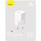 Мережевий зарядний пристрій Baseus GaN5 Fast Charger(mini) 1C 20W EU White