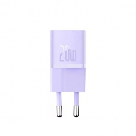 Мережевий зарядний пристрій Baseus GaN5 Fast Charger(mini) 1C 20W EU Purple