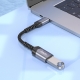 Кабель-перехідник HOCO UA24 Type-C male to USB female 3.0 converter Metal Gray