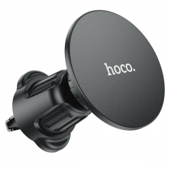 Тримач для мобільного HOCO H12 Fine jade ring magnetic car holder(air outlet) Black
