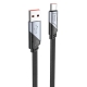 Кабель HOCO U119 USB to Type-C 5A, 1.2m, nylon, aluminum connectors, Black