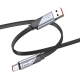 Кабель HOCO U119 USB to Type-C 5A, 1.2m, nylon, aluminum connectors, Black
