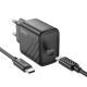 Мережевий зарядний пристрій HOCO CS22A Value single port PD30W charger set(Type-C to Type-C) Black