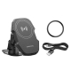 Тримач для мобiльного з БЗП BOROFONE BH216 Adelante magnetic wireless fast charging car holder(center console) Black