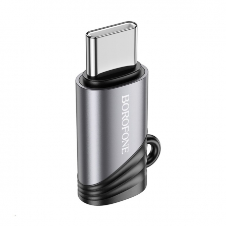 Адаптер BOROFONE BV20 Type-C male to iP female adapter Black