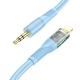 Аудiокабель HOCO UPA25 Transparent Discovery Edition Digital audio conversion cable iP Blue