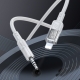 Аудiокабель HOCO UPA27 Spirit transparent digital audio conversion cable iP Black
