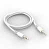Кабель AUX 3.5 mm - 3.5 mm Silicon White