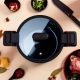 Кастрюля-cкороварка Xiaomi HuoHou Stainless Steel Enamel Micro Pressure Cooker (Black)