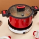 Кастрюля-cкороварка Xiaomi HuoHou Stainless Steel Enamel Micro Pressure Cooker (Red)