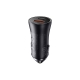 АЗП Baseus Golden Contactor Max Dual Fast Charger Car Charger U+C 60W Dark Gray